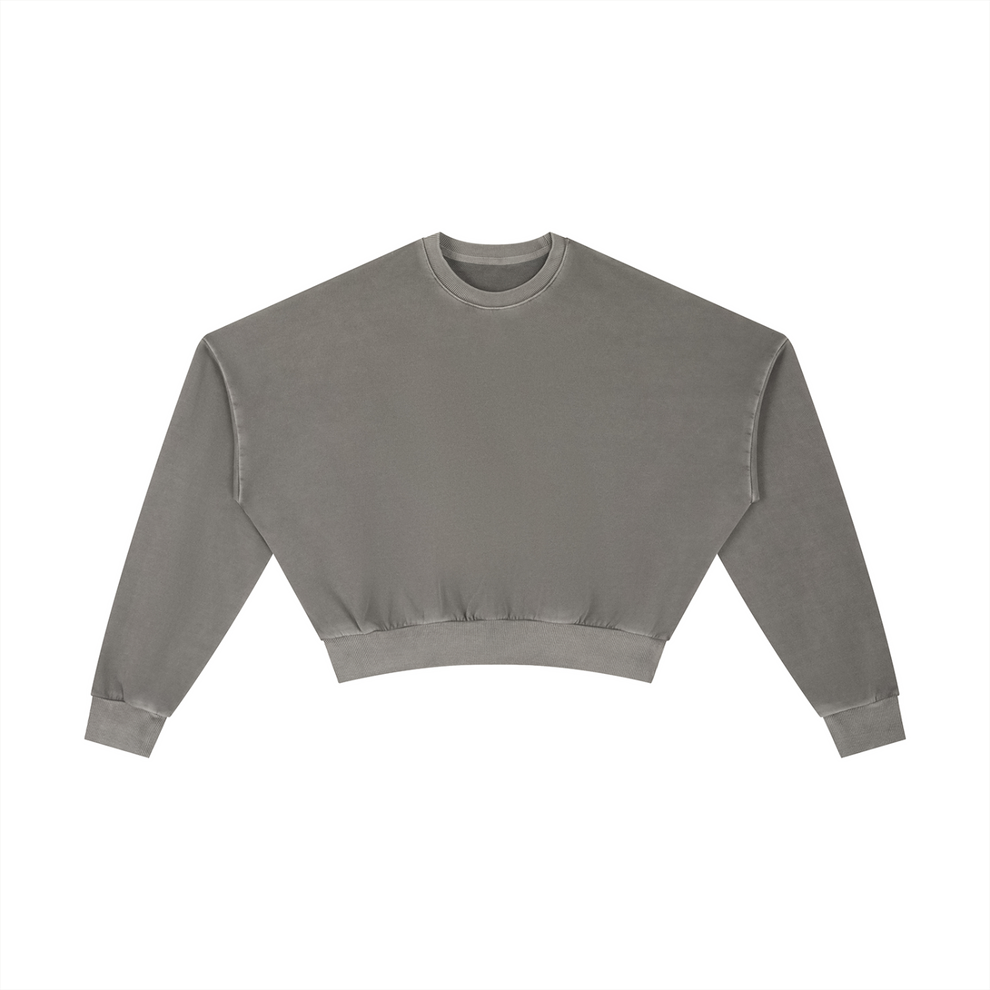 Womens Vintage Washed Cropped Sweatshirt