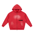 True Red Zip Up Hoodie