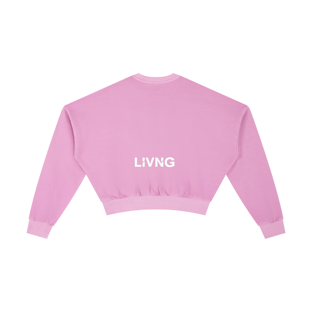 Womens Vintage Washed Cropped Sweatshirt