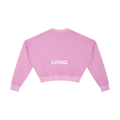 Womens Vintage Washed Cropped Sweatshirt