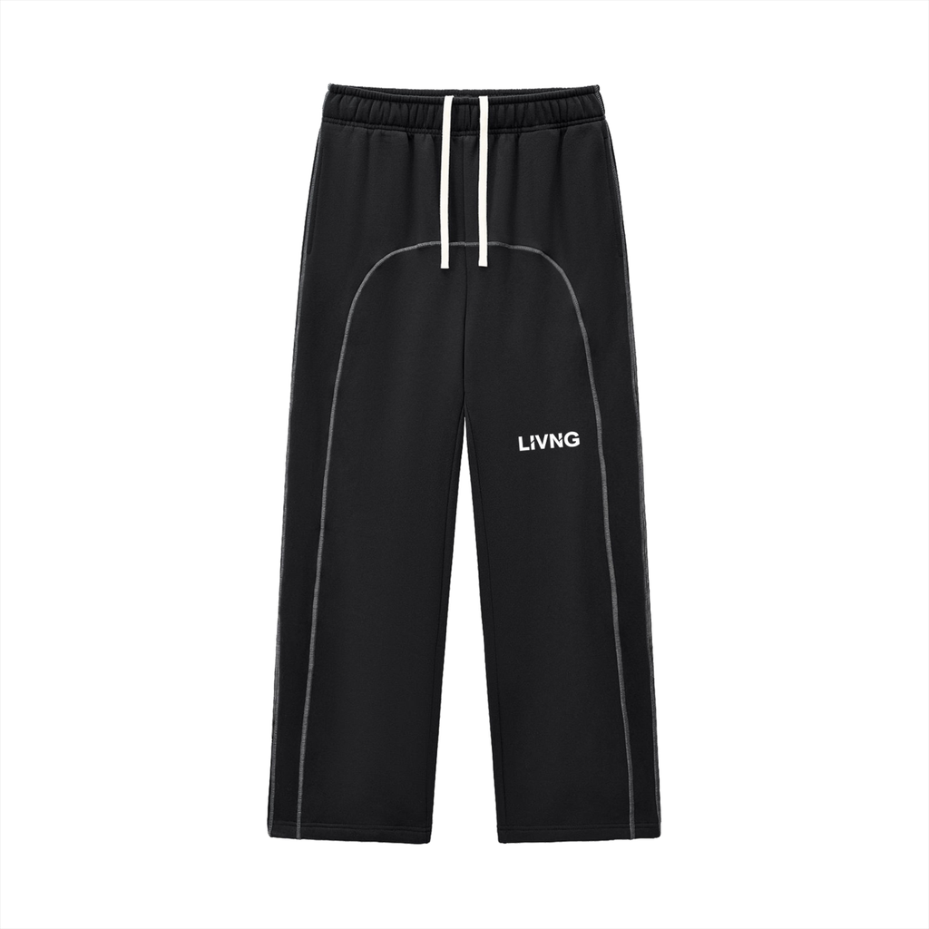 Contrast-Stitched Fleece Sweatpants