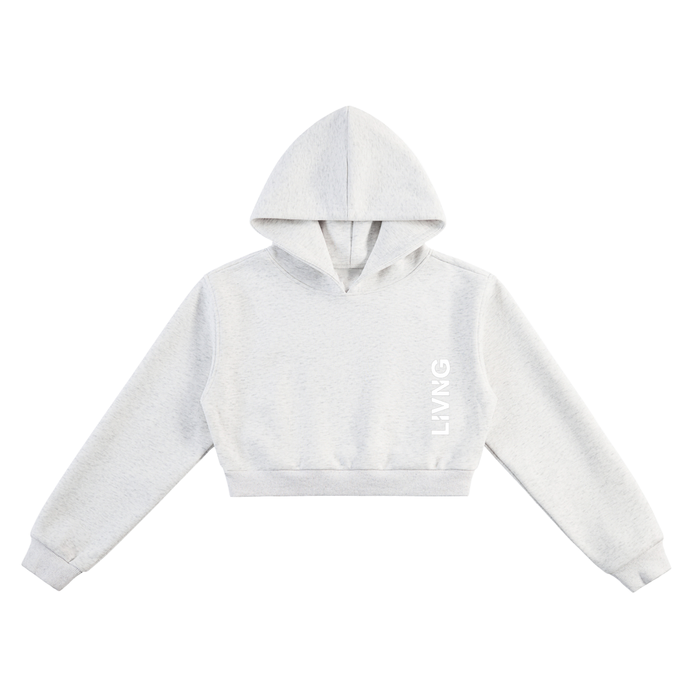 Womens Essential Cropped Hoodie