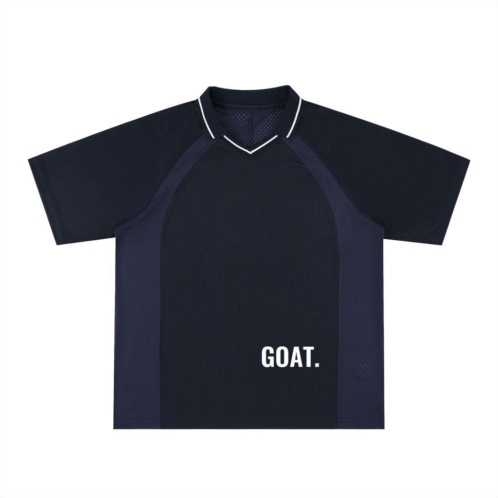 Striped V-Neck Soccer Jersey