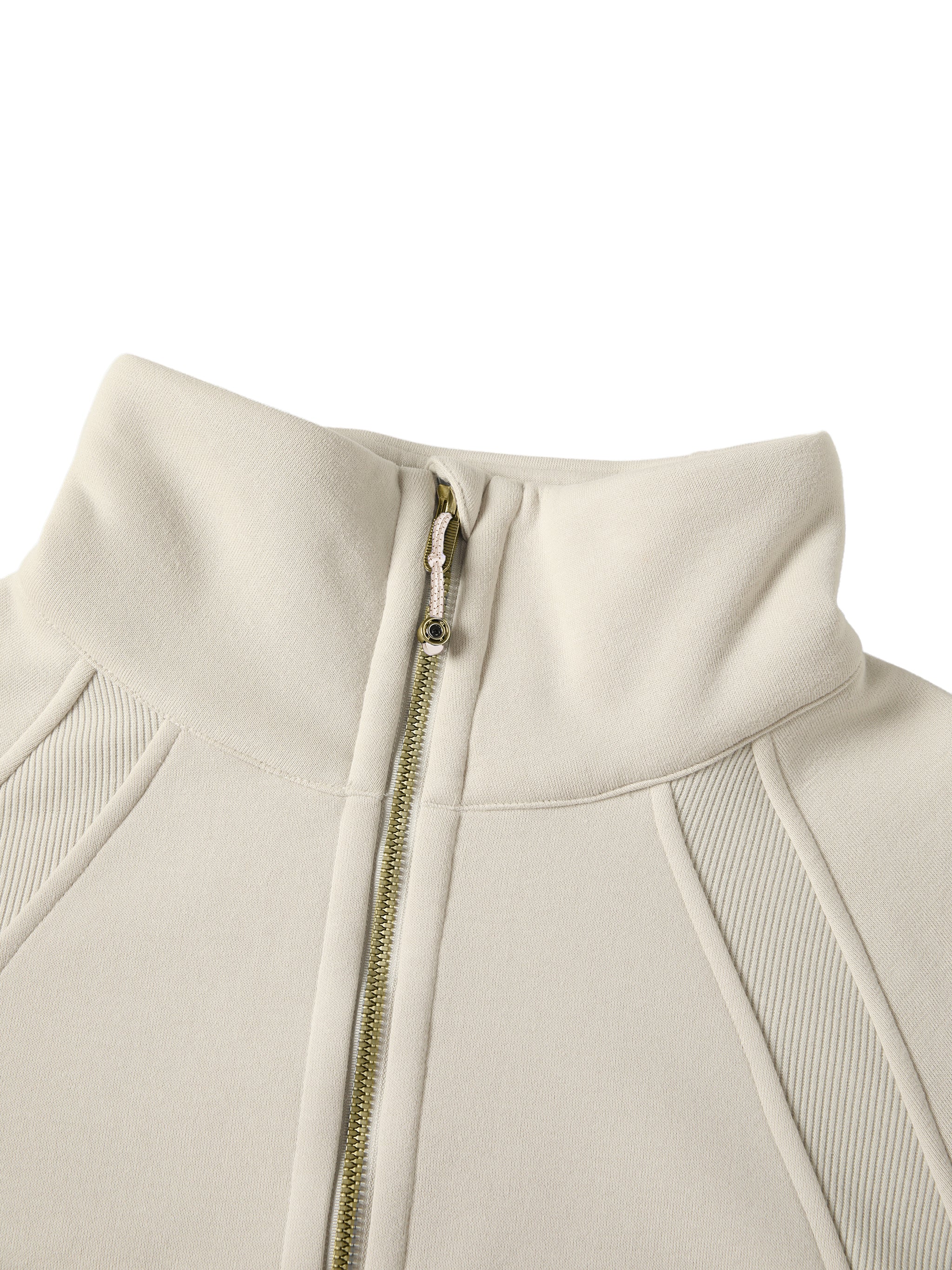 Womens Cropped Half-Zip Sweatshirt