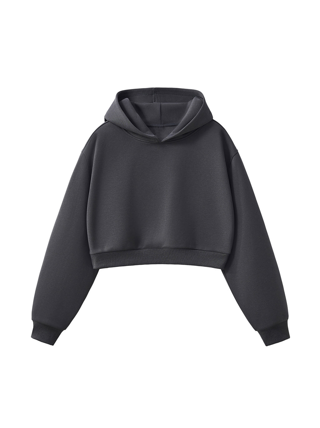 Womens Essential Cropped Hoodie