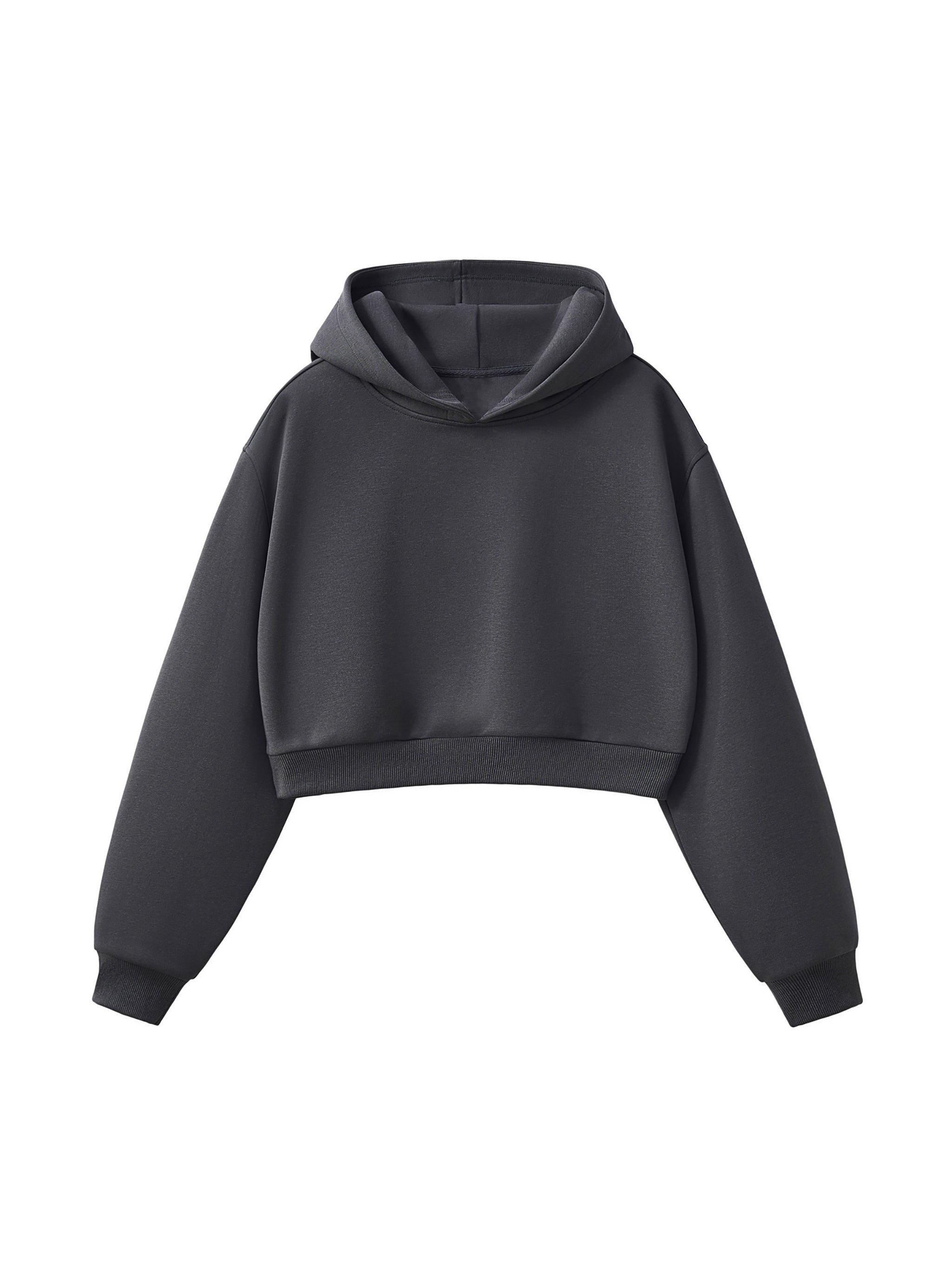Womens Essential Cropped Hoodie